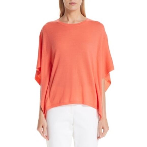 ST. JOHN NWT Float Jacquard Merino Wool Butterfly Sweater In Blossom S - Picture 3 of 8